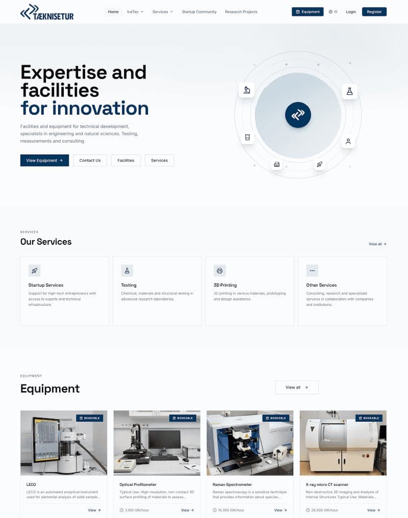 Tæknisetur — Booking System